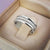 Elegant Micro Paved Rhinestone Jewelry Promise Rings