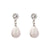 Elegant Zirconia Pearl Drop Earrings