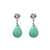 Elegant Zirconia Pearl Drop Earrings