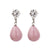 Elegant Zirconia Pearl Drop Earrings