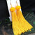 Elegant Long Drop Vibrant Tassel Earrings