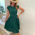 Women's Elegant Short Sleeve Pleated Midi Dresses with Belt