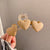 Summer Fashion Sweet Love Heart Hair Claw Clips