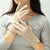 Pearl Adorned Full Finger Touch Screen Winter Gloves