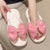 Cute Cartoon Style Exaggerated Bow Bedroom Slippers
