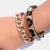 Stylish And Trendy Vintage Leather Leopard Bangle Bracelets