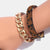 Stylish And Trendy Vintage Leather Leopard Bangle Bracelets