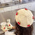 Cute Cherry Pattern Children's Winter Beret Hat with Glove Set