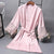 Modish and Smooth Lace Kimono Bathrobe Nightwear