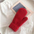 Elastic Solid-Colored Full Finger Soft Knitted Winter Mittens