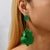 Multi-color Acrylic Petal Flower Long Dangle Drop Earrings