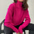 Bright and Solid Colored Turtle Neck Winter Sweater