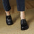 Vintage and Retro Square Toe and Heel Loafers for Women