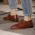 Handmade Leisure Brogues Vintage Lace-up Vegan Leather Flat Shoes