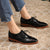 Handmade Leisure Brogues Vintage Lace-up Vegan Leather Flat Shoes
