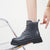 Genuine Leather Construction Style Ankle Boots for Women