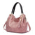 Snake Style Print Hobo Leather Bucket Bag