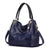 Snake Style Print Hobo Leather Bucket Bag