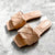 Braided Weave Open Toe Flats Slippers