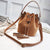 Small And Soft Cross Body Bucket Handbags With Tassel