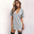 Sophie - V-Neck Tshirt Dress