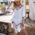 Hollow Out Crochet Floral Summer Bikini Swimsuit Cover Up Dress With Tasseled Fringe