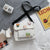 Cute Mini Cartoon Canvas Flap Cross-body Messenger Bags with Badges