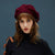 Autumn and Winter Textured Knitted Beret Hats