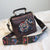 Embroidered Elephant Accent Handbags with Butterfly Strap