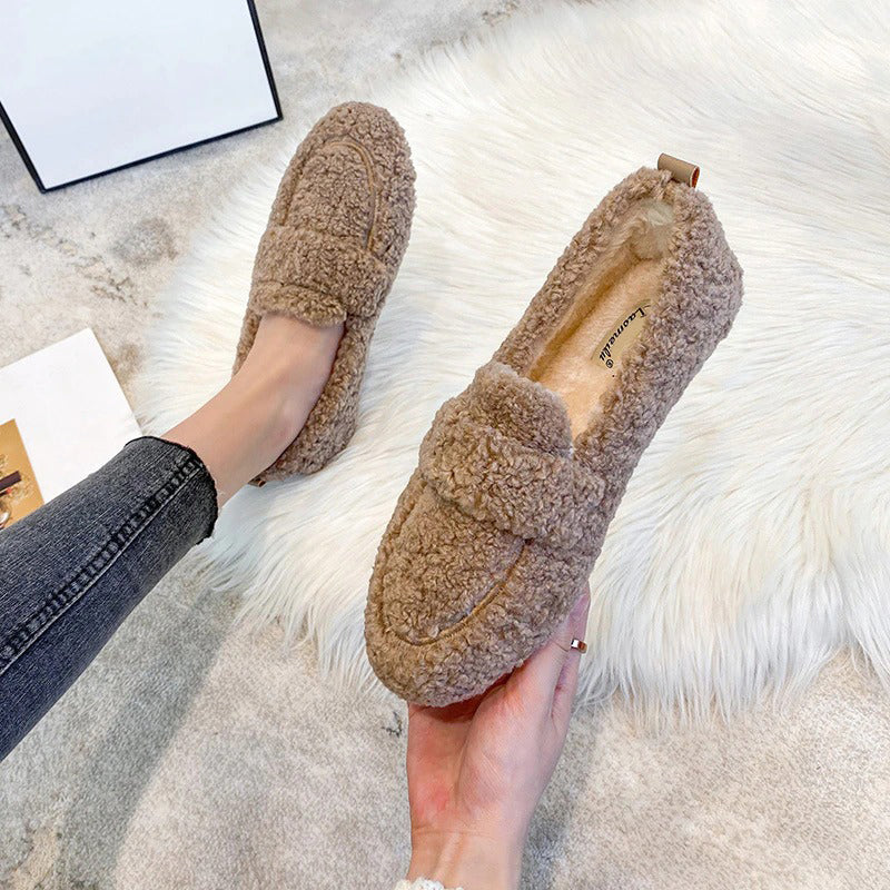 Leisure Winter Plush Slip-on Outdoor Loafer Shoes – Boots N  display picture 3
