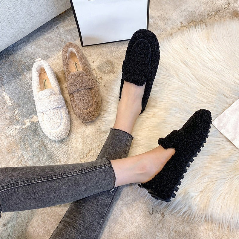 Leisure Winter Plush Slip-on Outdoor Loafer Shoes – Boots N  display picture 2